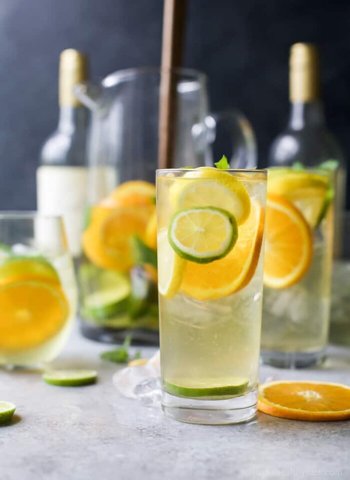 sangria branca cítrica