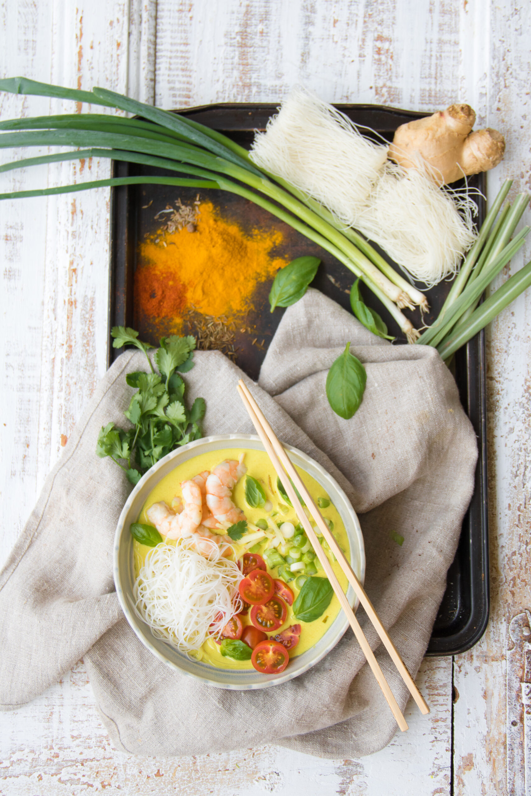 noodles de caril