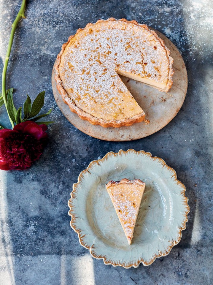 a tarte de limão e ricotta do jamie oliver