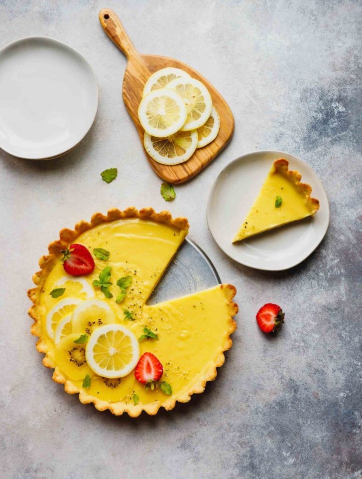 a tarte de limão para a dieta keto