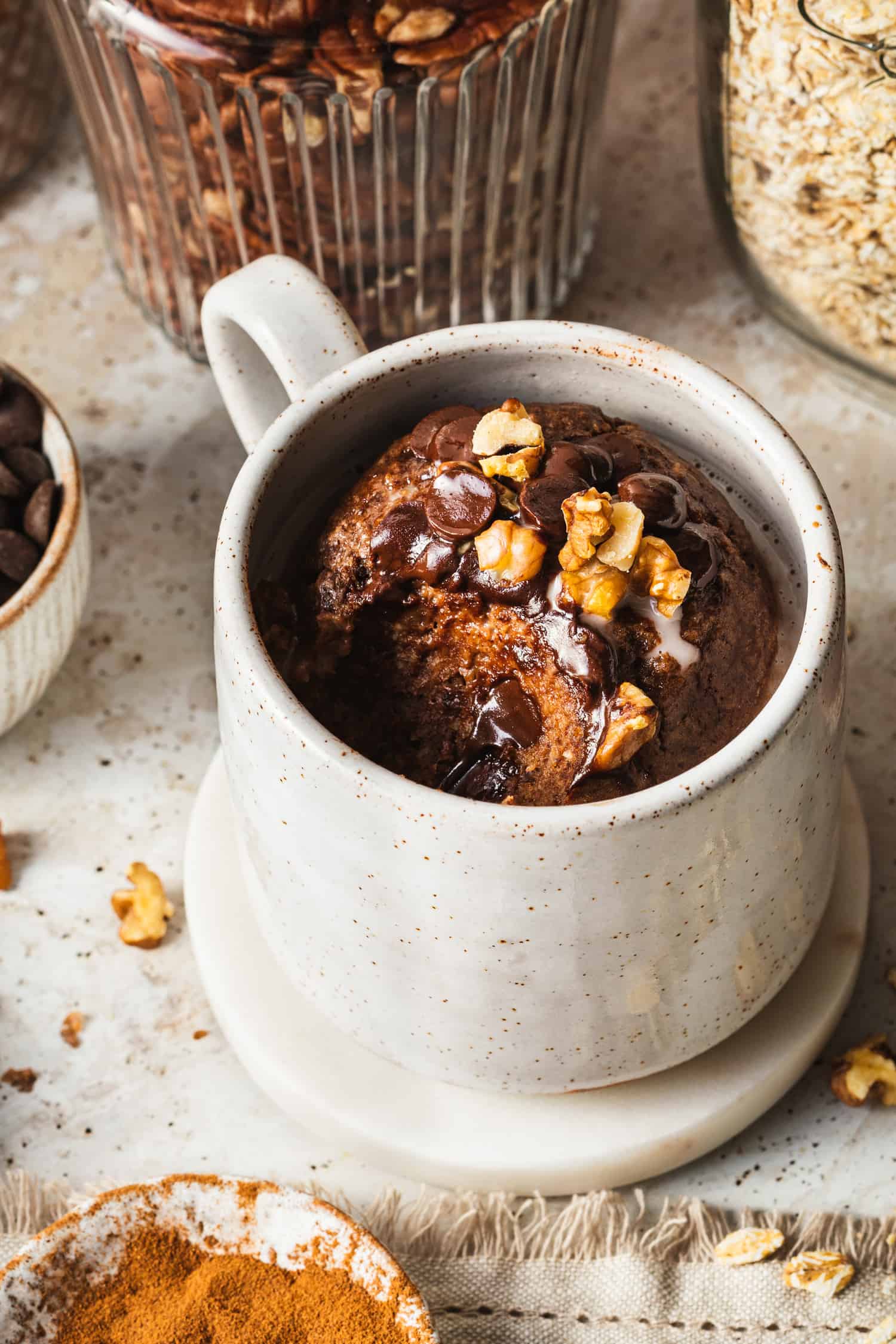 papas de aveia no forno com chocolate
