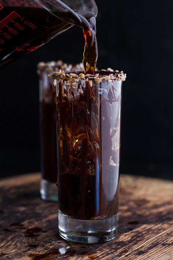 Coconut-Iced-Coffee...with-Mini-Chocolate-Glazed-C