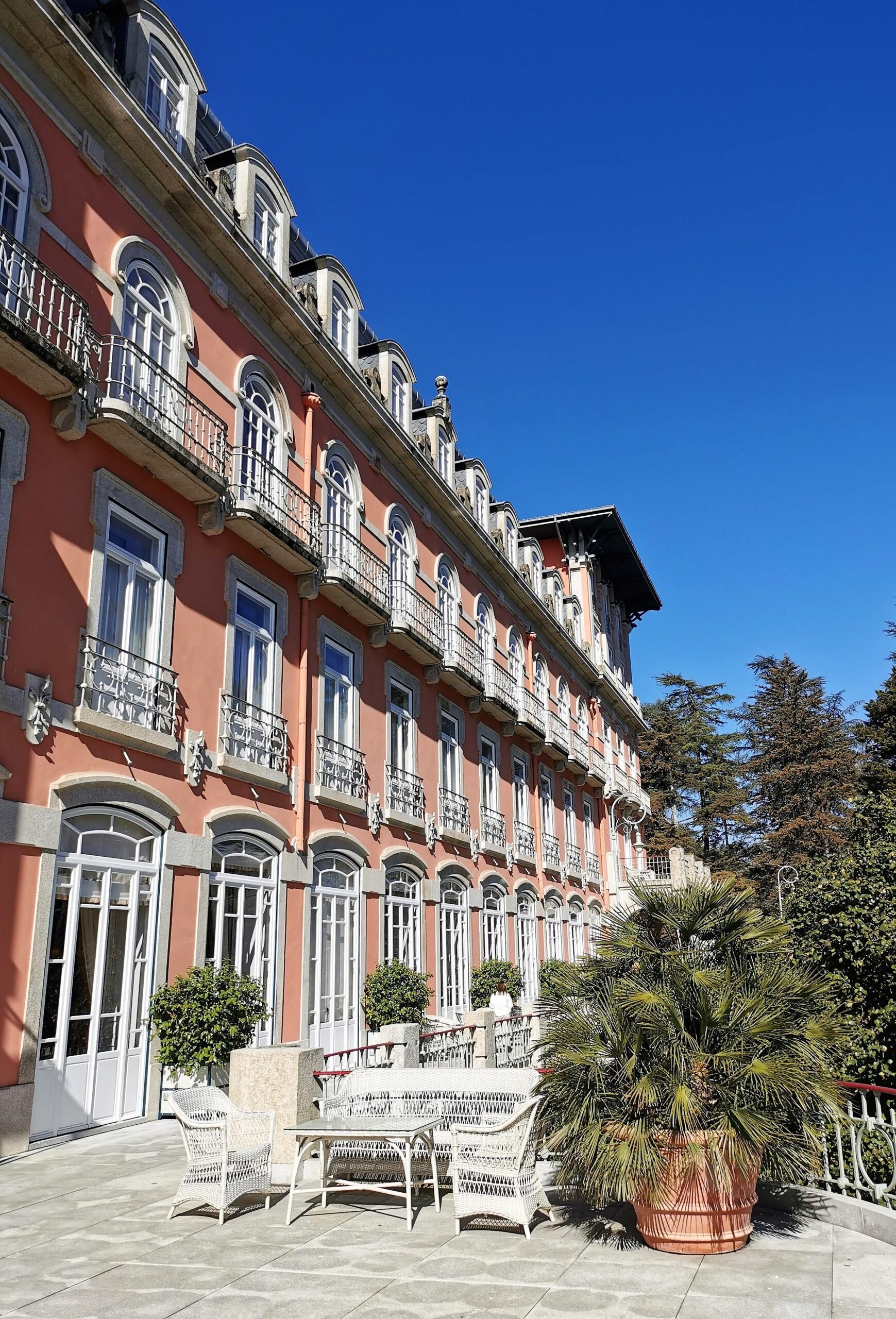 varanda do hotel
