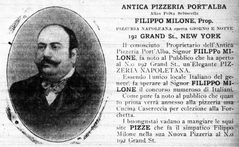 o criador da primeira pizzaria