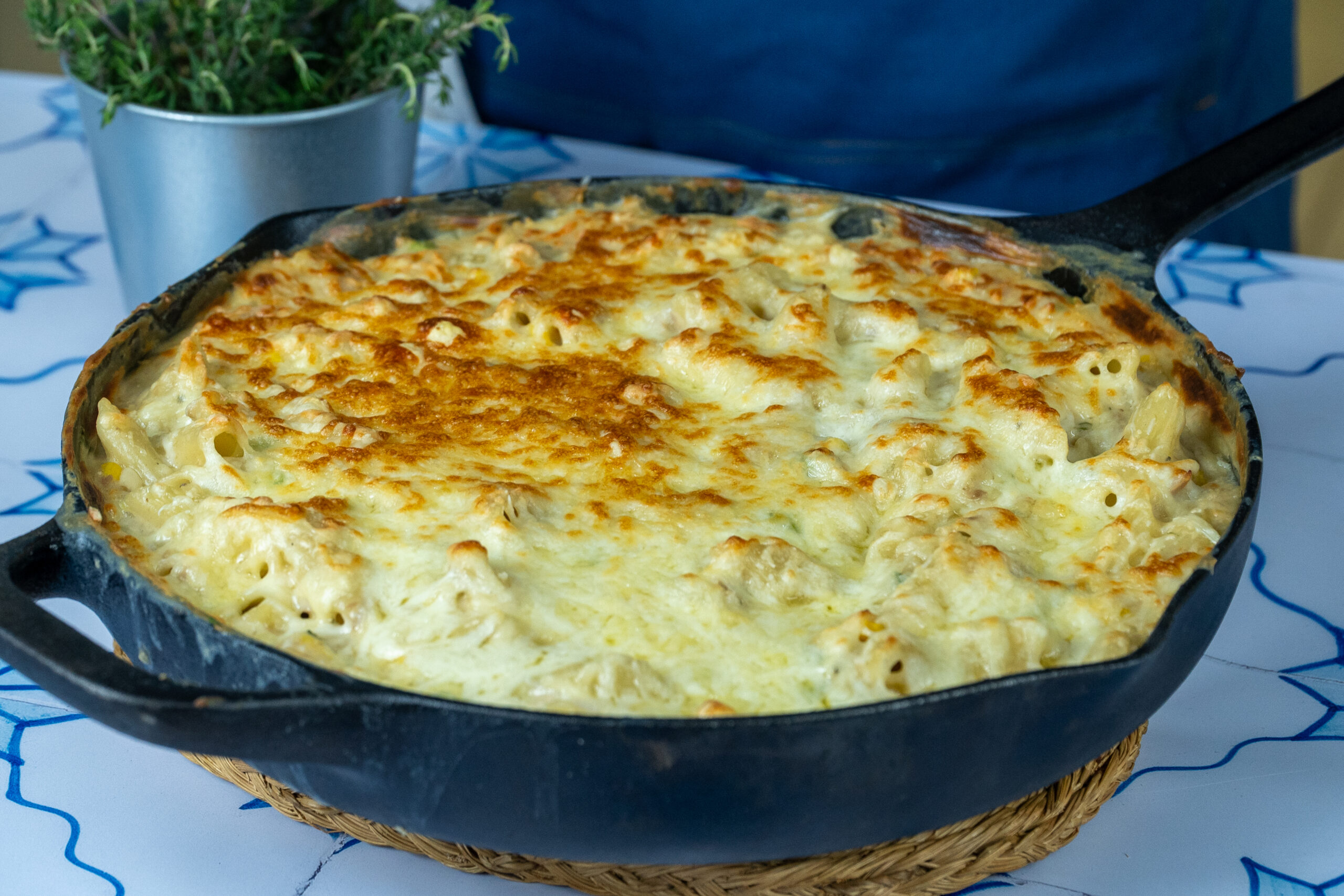 massa de atum no forno