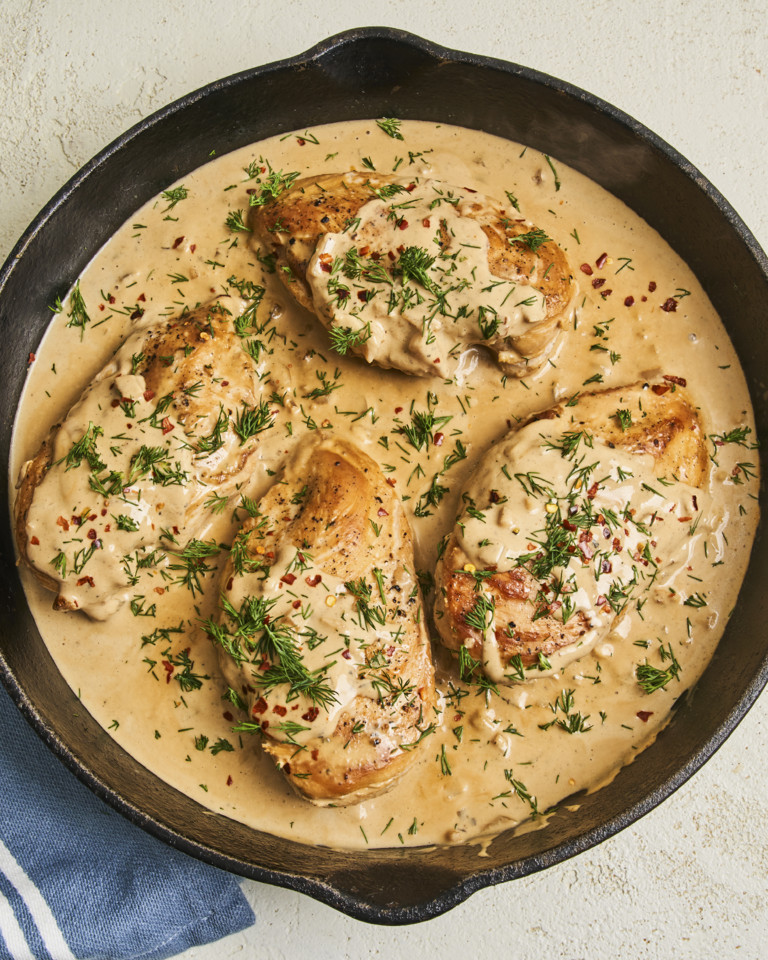 frango com molho cremoso