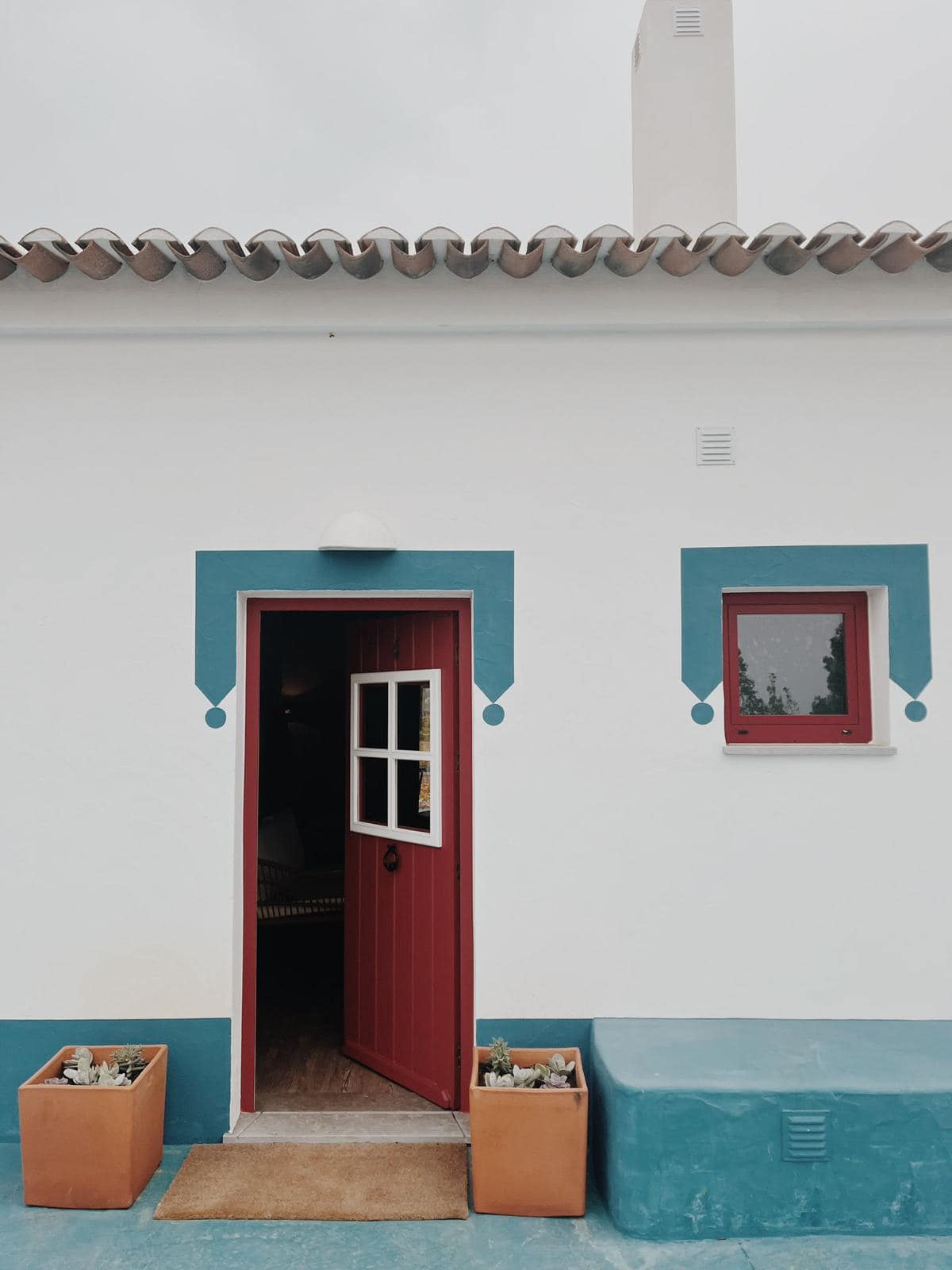 o exterior de uma das casas