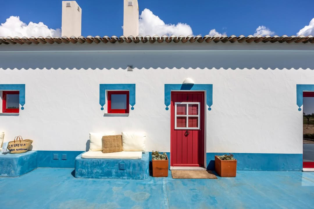 fachada de uma das novas casas