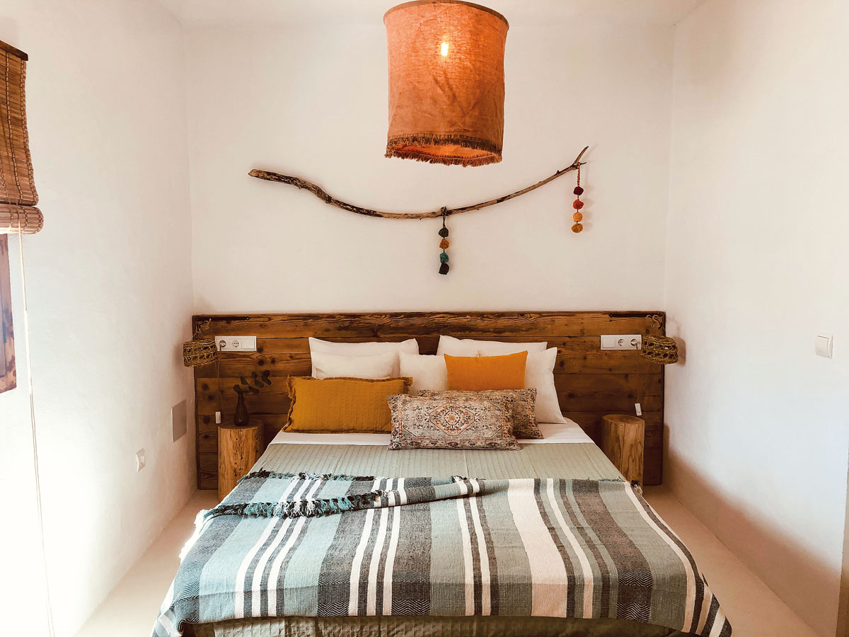 o quarto de uma das casas