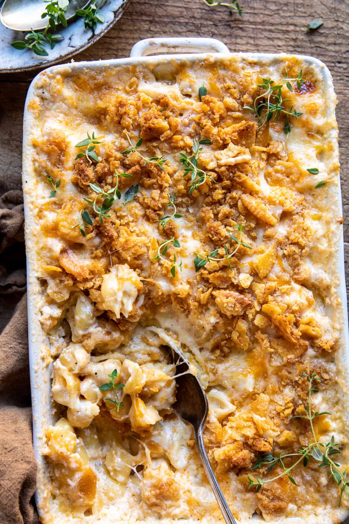 mac and cheese com brie no forno