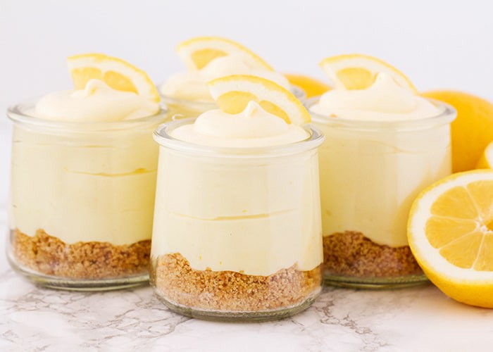 mousse de cheesecake de limão