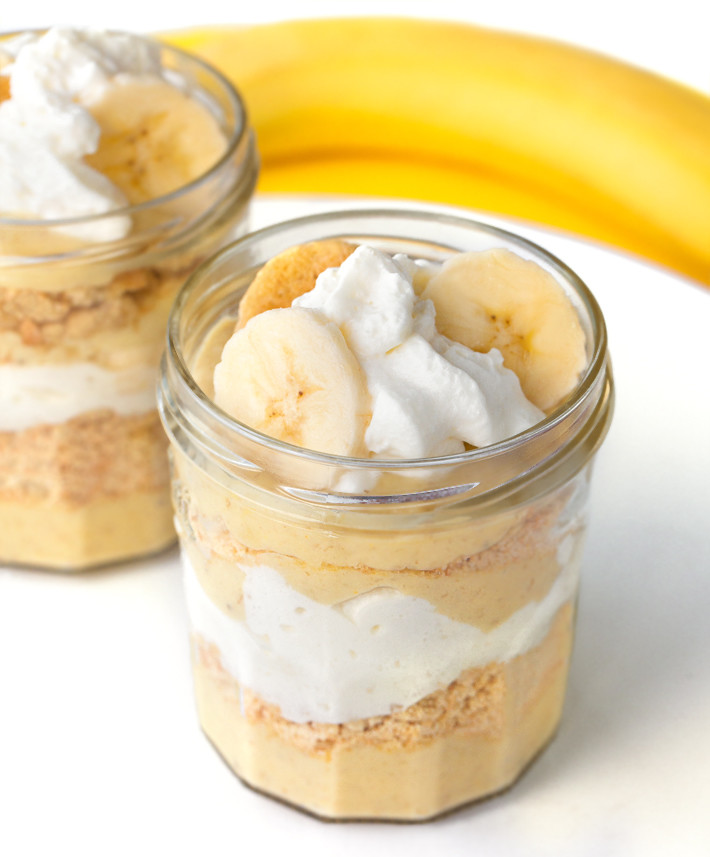 mousse de banana com 50 calorias