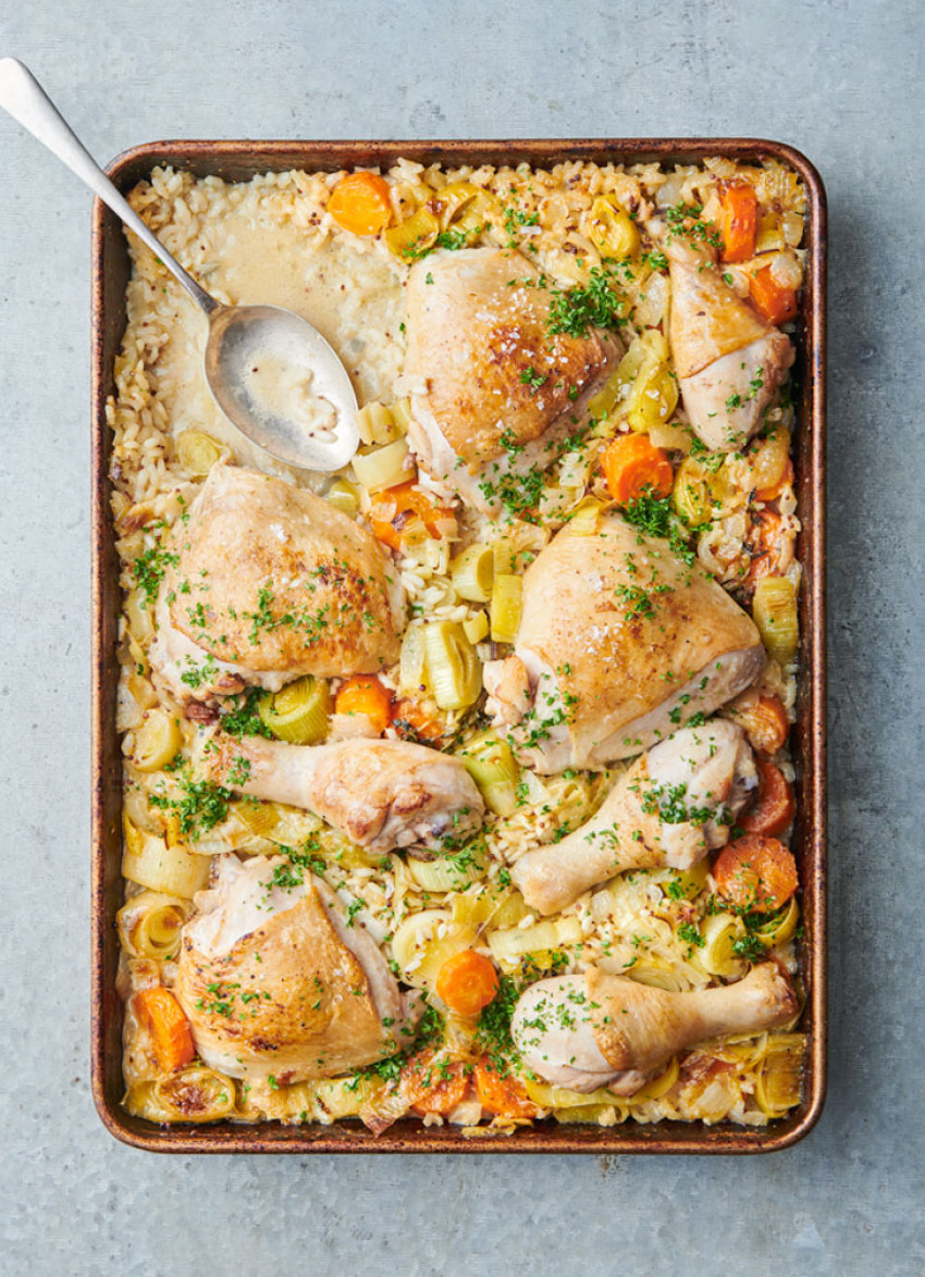 risotto de frango no forno