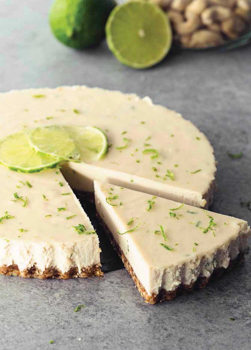 cheesecake de lima e caju