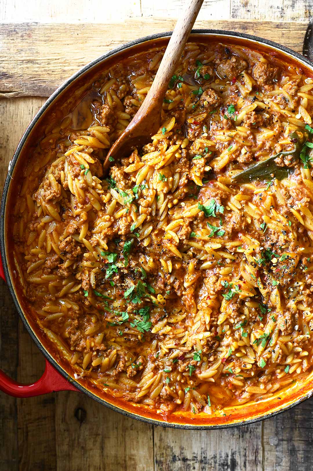 massa orzo à bolonhesa