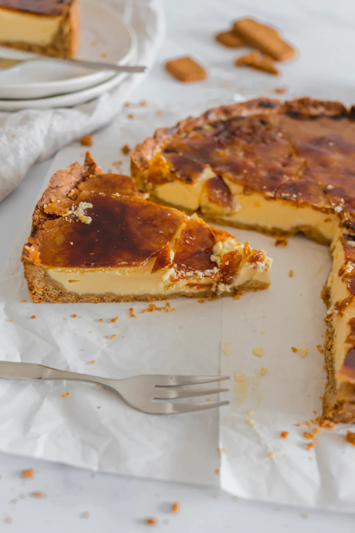 cheesecake de crème brûlée