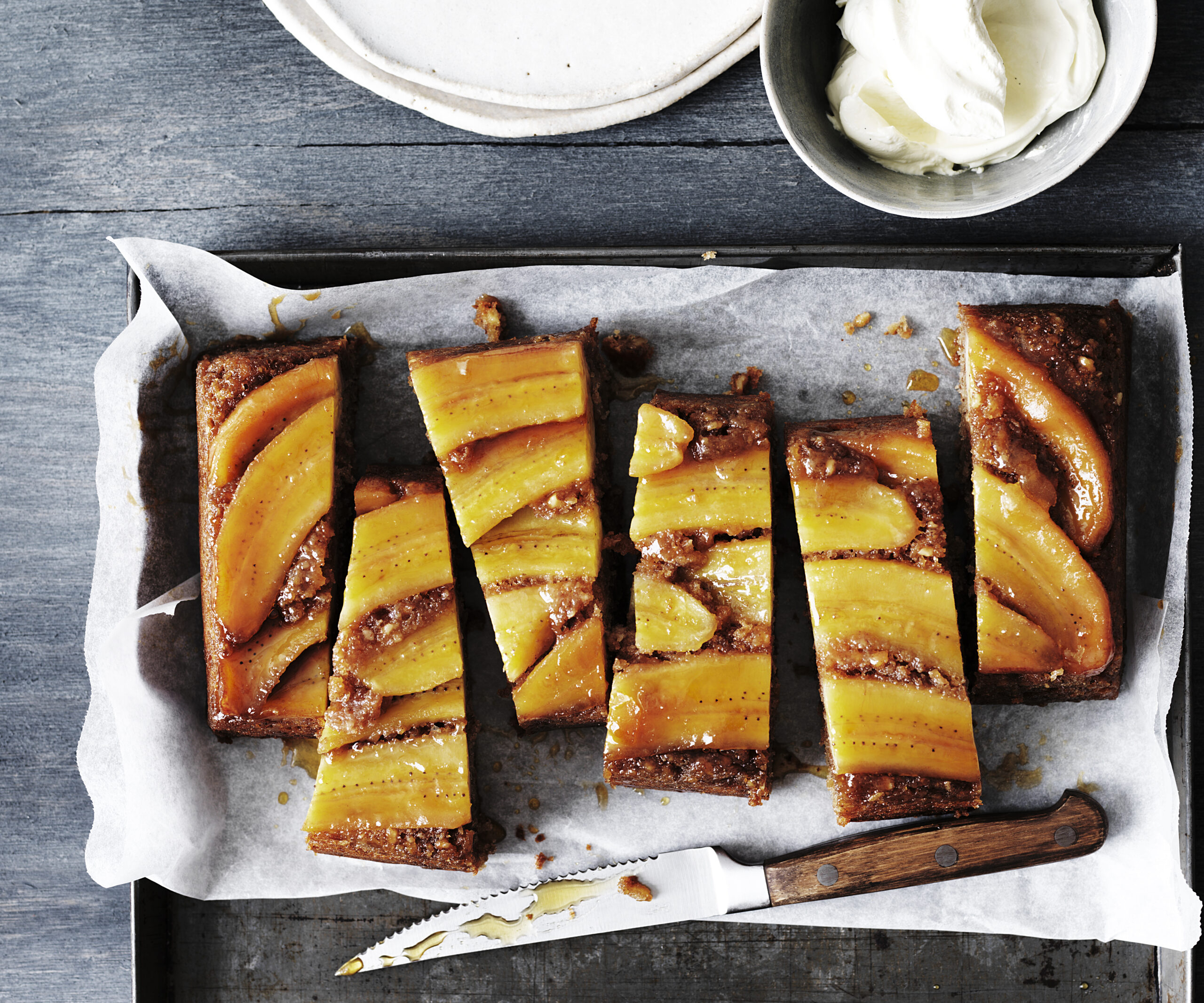 bolo de banana e canela