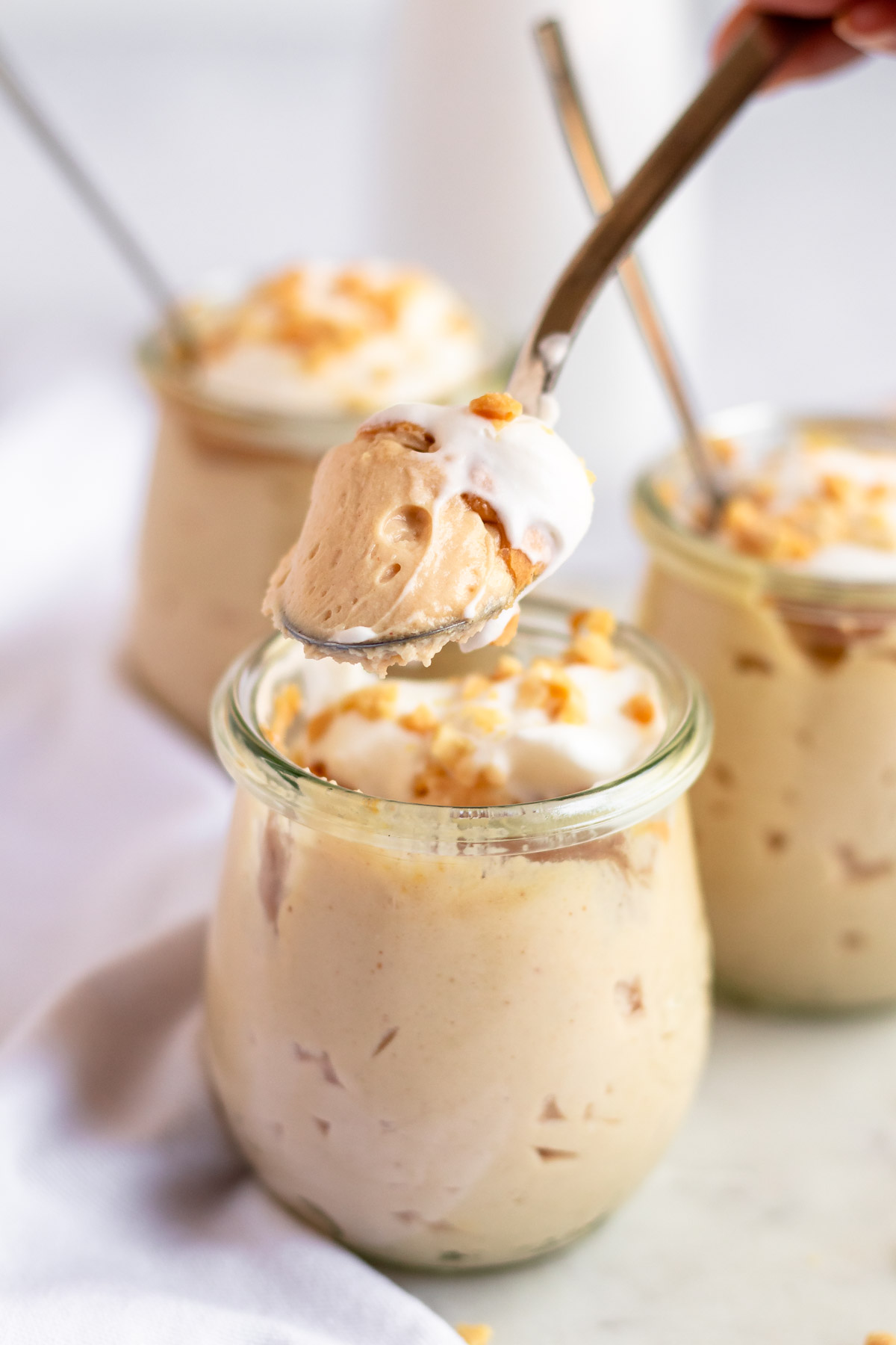 mousse de manteiga de amendoim